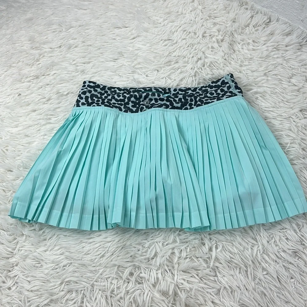 Lululemon Pleat To Street Skirt II Tranquil Blue / Ace Spot Tranquil Blue Black